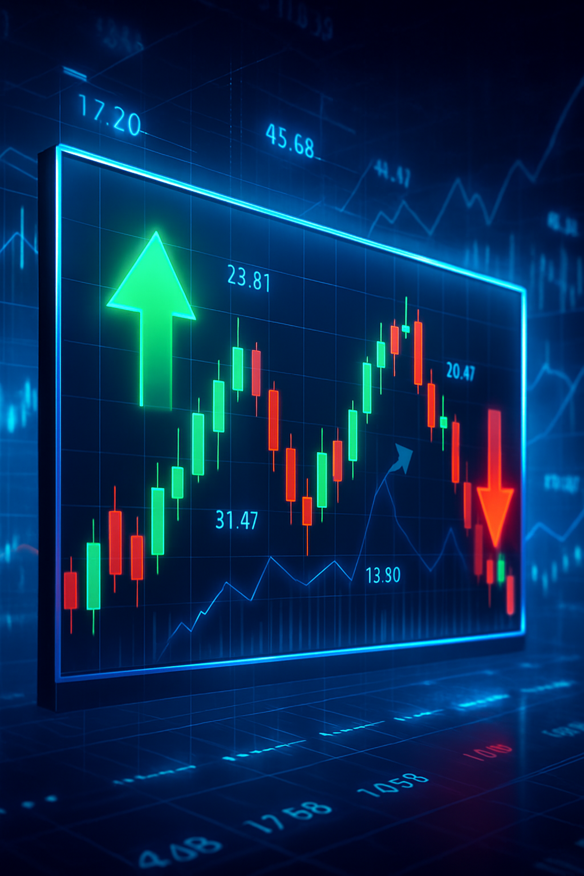 20250611 1013 Futuristic Stock Market Dynamics Simple Compose 01Jxf0s8hnf7bv7r7pcvbmbj71