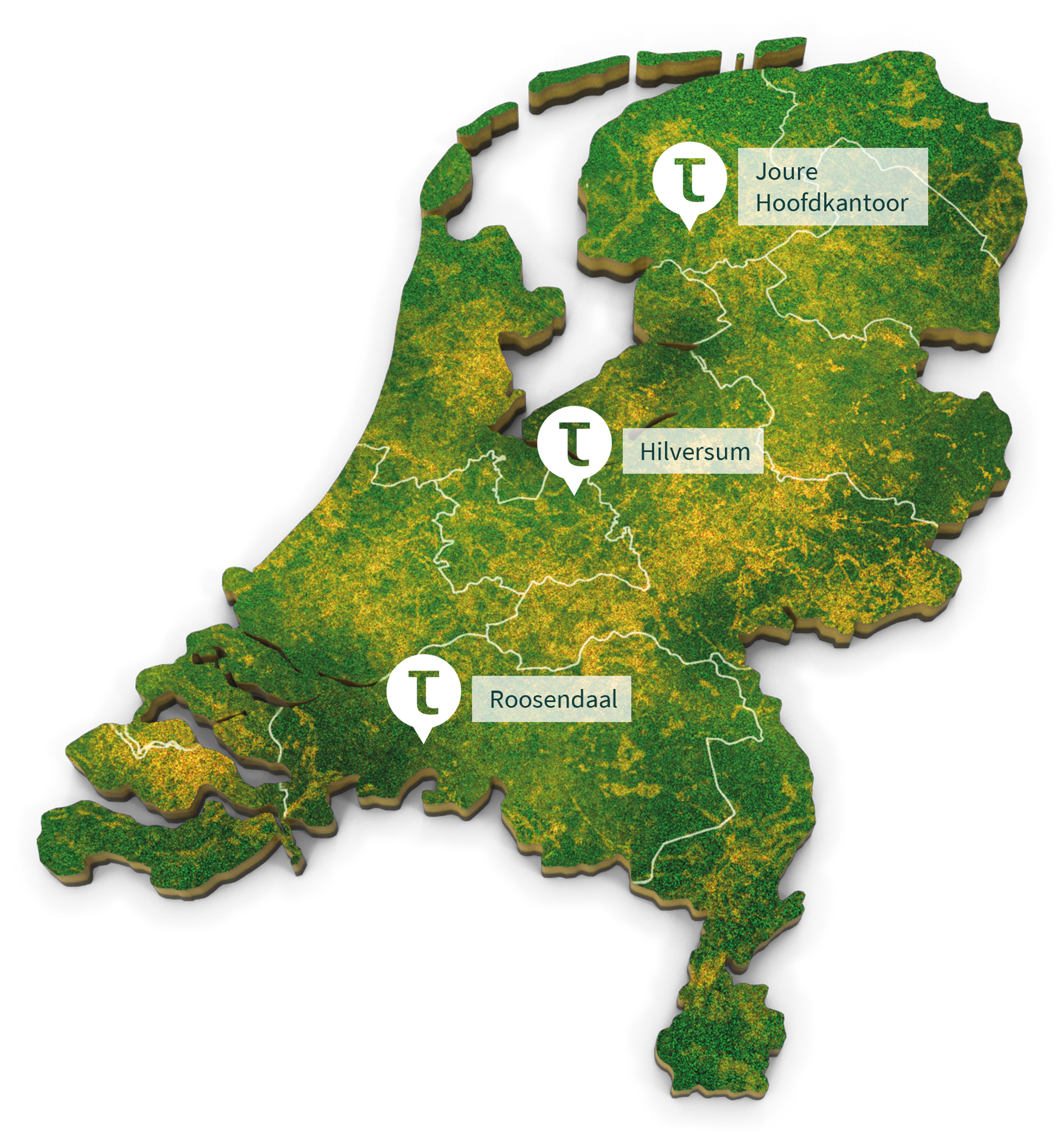 Kaart Nederland Kantoren